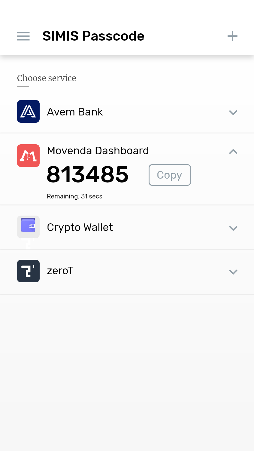 Multi-Factor authentication: Passcode